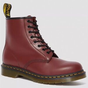 Dr. Martens Men's 1460 cherry red Leather Boots